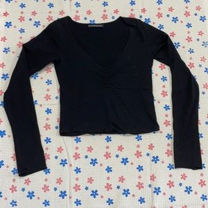 longsleeve brandy melville black gina top